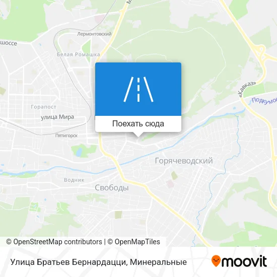 Карта Улица Братьев Бернардацци
