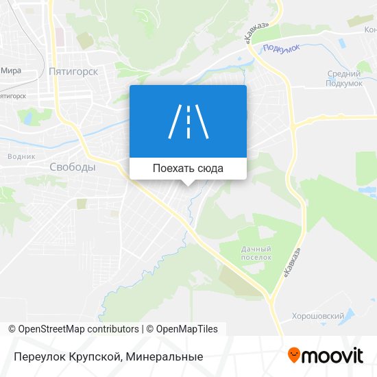 Карта Переулок Крупской
