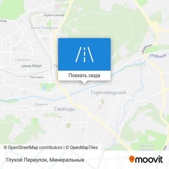Карта Глухой Переулок