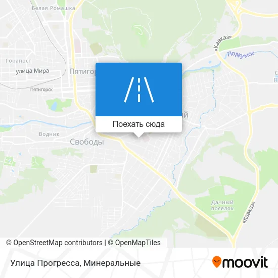 Карта Улица Прогресса