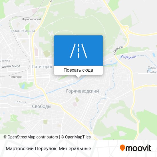 Карта Мартовский Переулок
