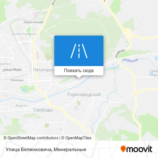 Карта Улица Белинковича
