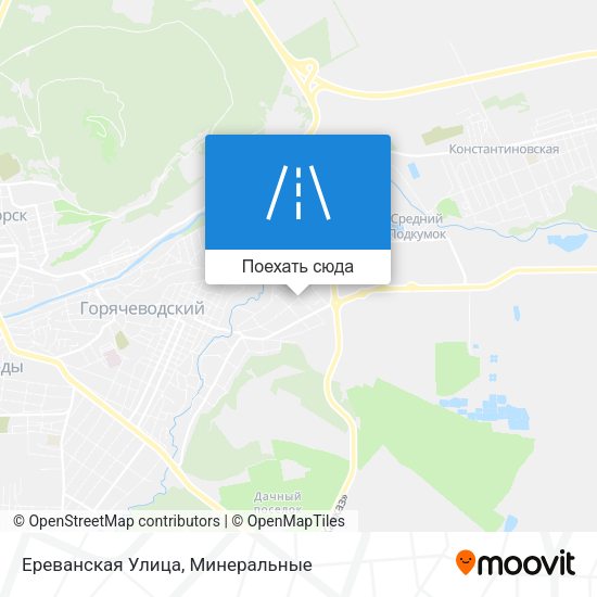 Карта Ереванская Улица