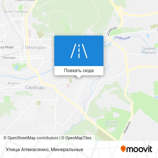 Карта Улица Апанасенко