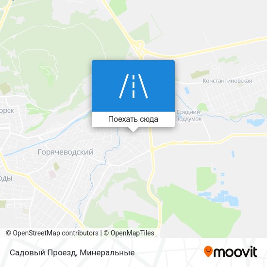 Карта Садовый Проезд