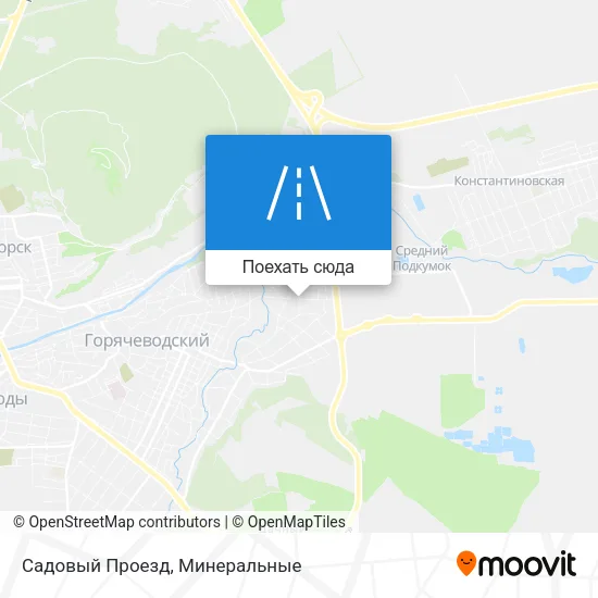 Карта Садовый Проезд