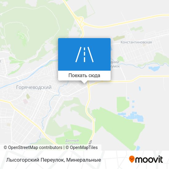 Карта Лысогорский Переулок