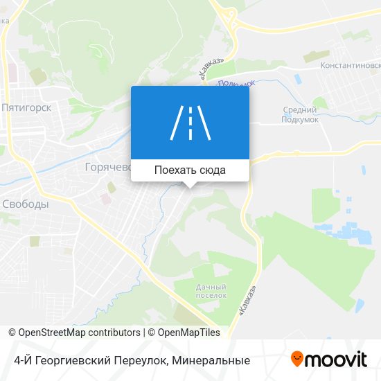Карта 4-Й Георгиевский Переулок