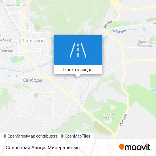 Карта Солнечная Улица