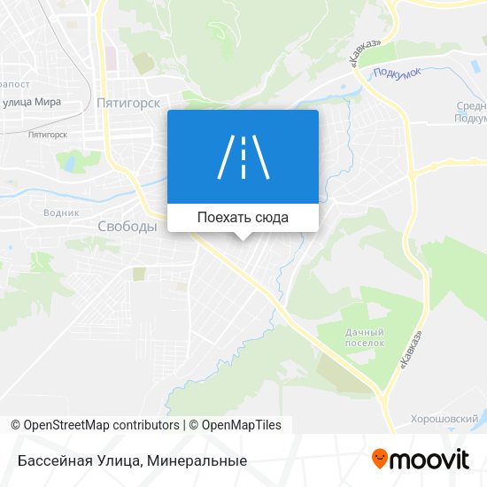 Карта Бассейная Улица