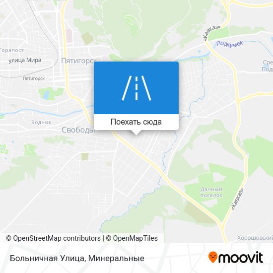 Карта Больничная Улица
