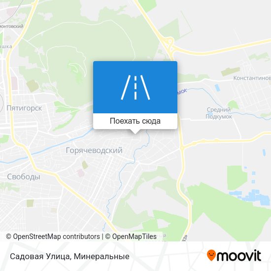 Карта Садовая Улица