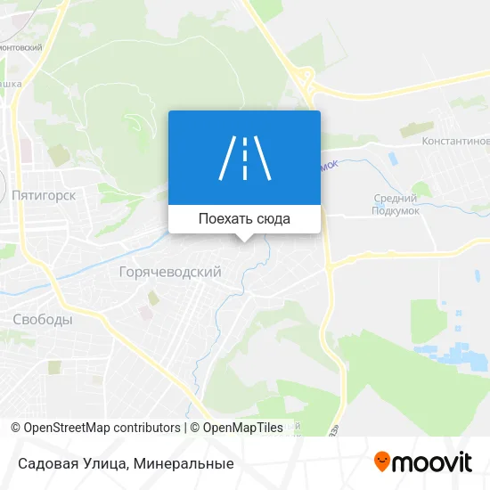 Карта Садовая Улица