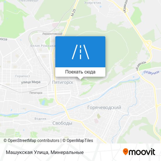 Карта Машукская Улица