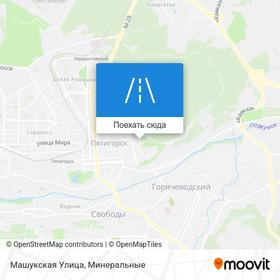Карта Машукская Улица