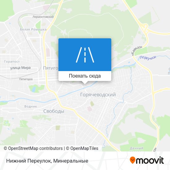 Карта Нижний Переулок