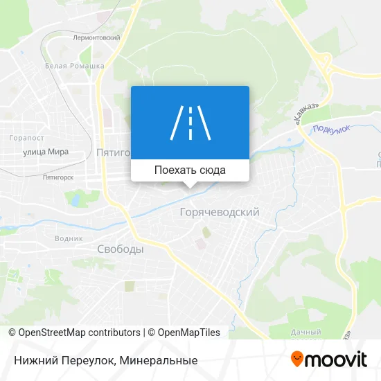 Карта Нижний Переулок