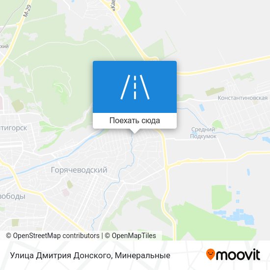 Карта Улица Дмитрия Донского