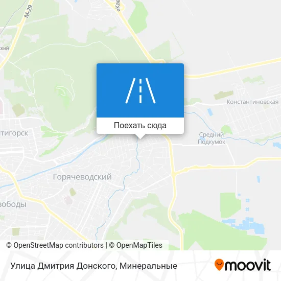 Карта Улица Дмитрия Донского
