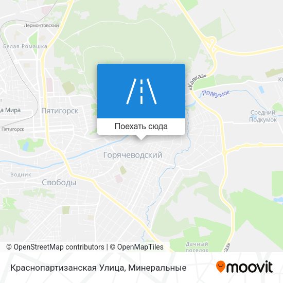 Карта Краснопартизанская Улица