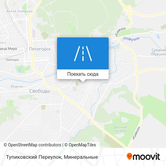 Карта Тупиковский Переулок