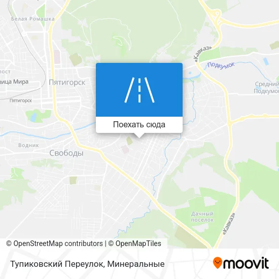 Карта Тупиковский Переулок