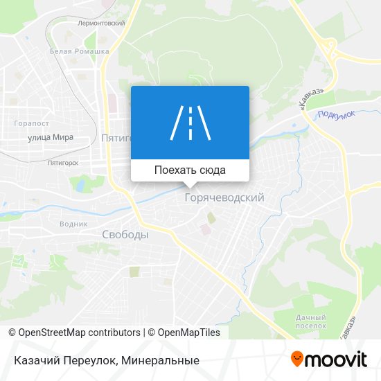 Карта Казачий Переулок