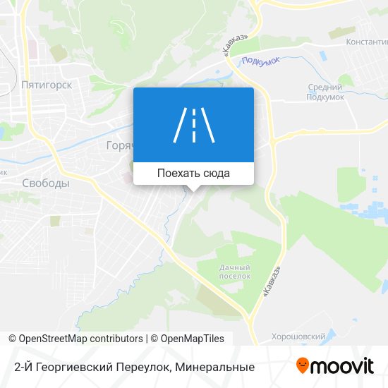 Карта 2-Й Георгиевский Переулок