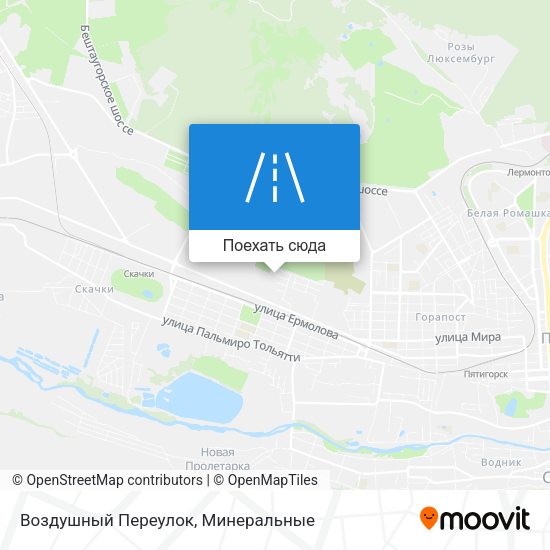Карта Воздушный Переулок