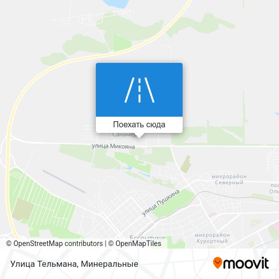 Карта Улица Тельмана