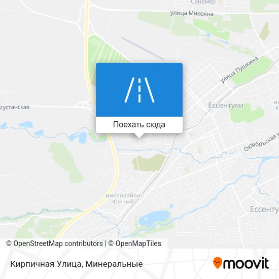 Карта Кирпичная Улица