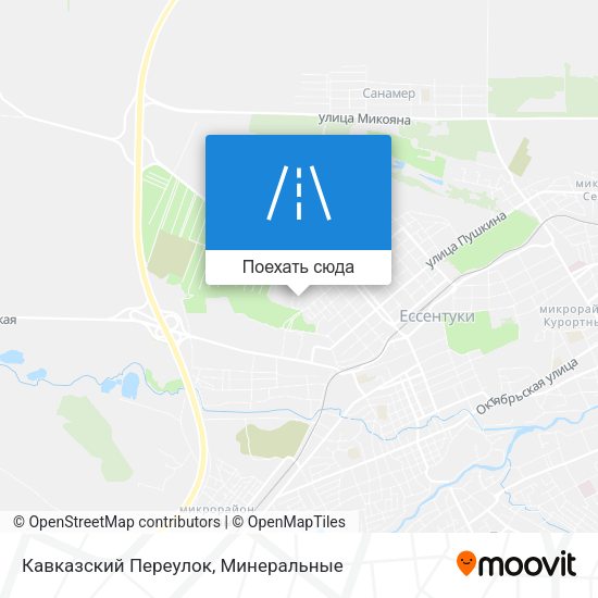 Карта Кавказский Переулок