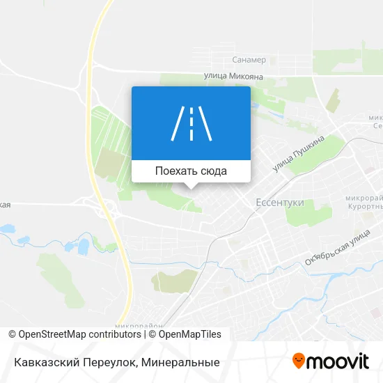Карта Кавказский Переулок
