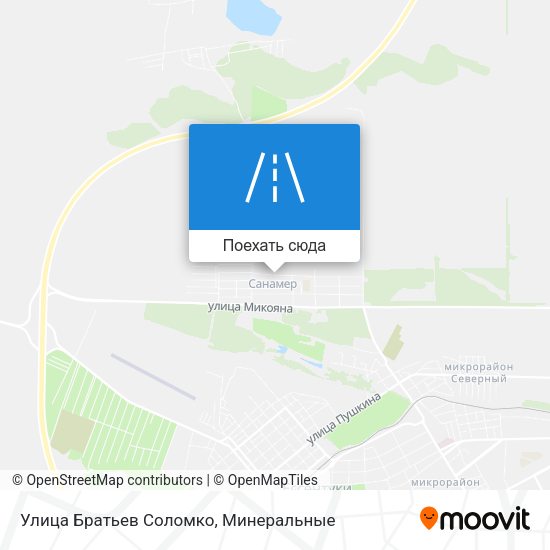 Карта Улица Братьев Соломко