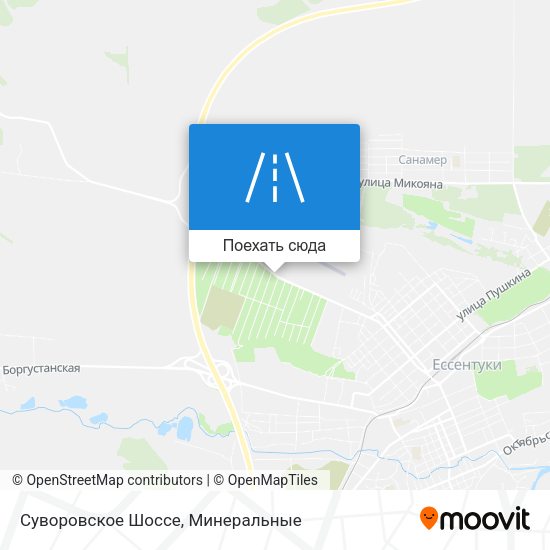 Карта Суворовское Шоссе
