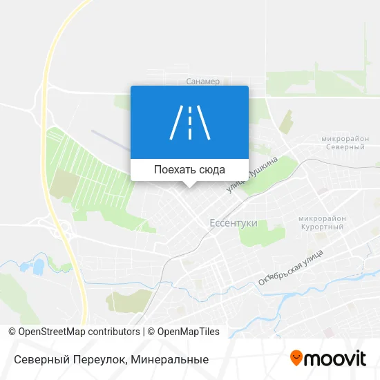 Карта Северный Переулок