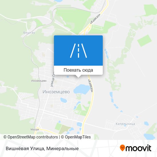 Карта Вишнёвая Улица