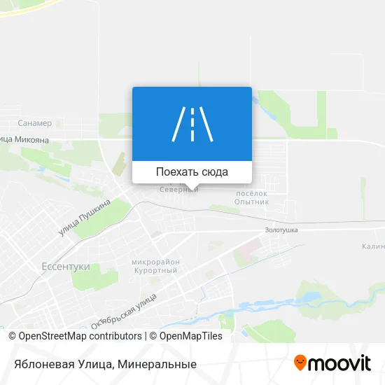 Карта Яблоневая Улица