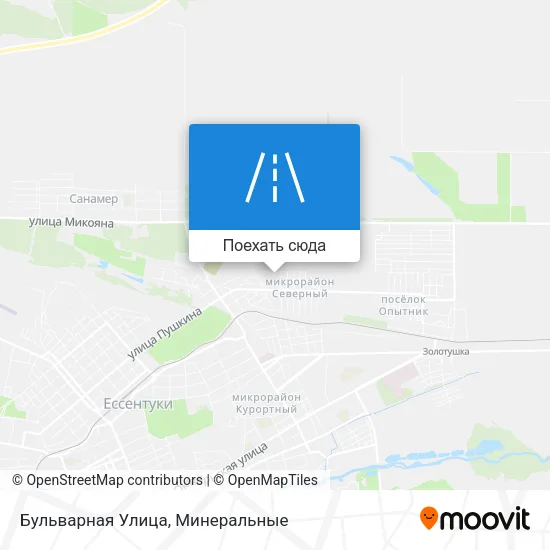 Карта Бульварная Улица