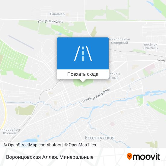 Карта Воронцовская Аллея