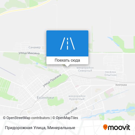 Карта Придорожная Улица