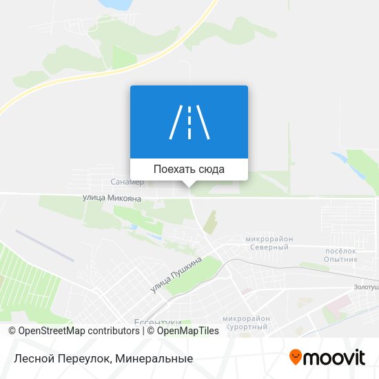 Карта Лесной Переулок