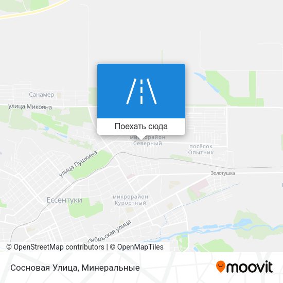 Карта Сосновая Улица