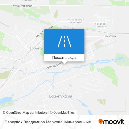 Карта Переулок Владимира Маркова