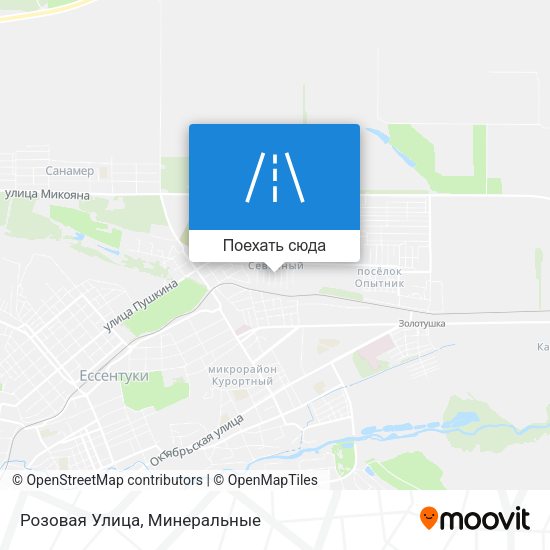 Карта Розовая Улица