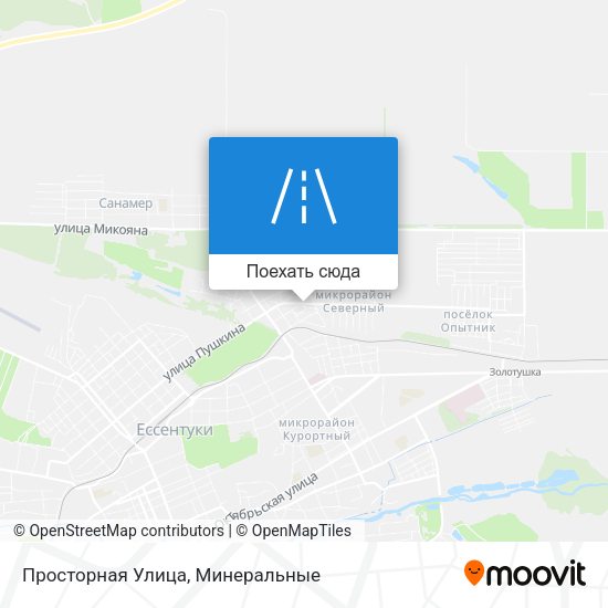 Карта Просторная Улица