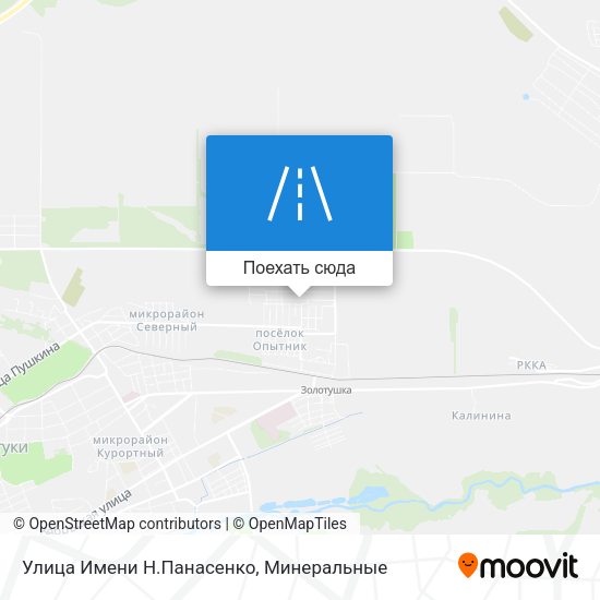 Карта Улица Имени Н.Панасенко