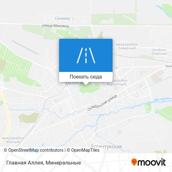 Карта Главная Аллея