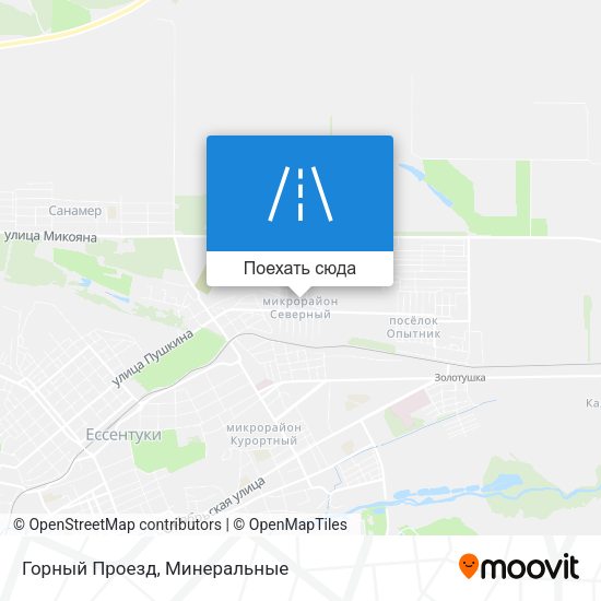 Карта Горный Проезд