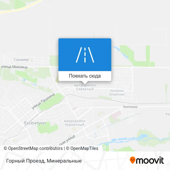 Карта Горный Проезд